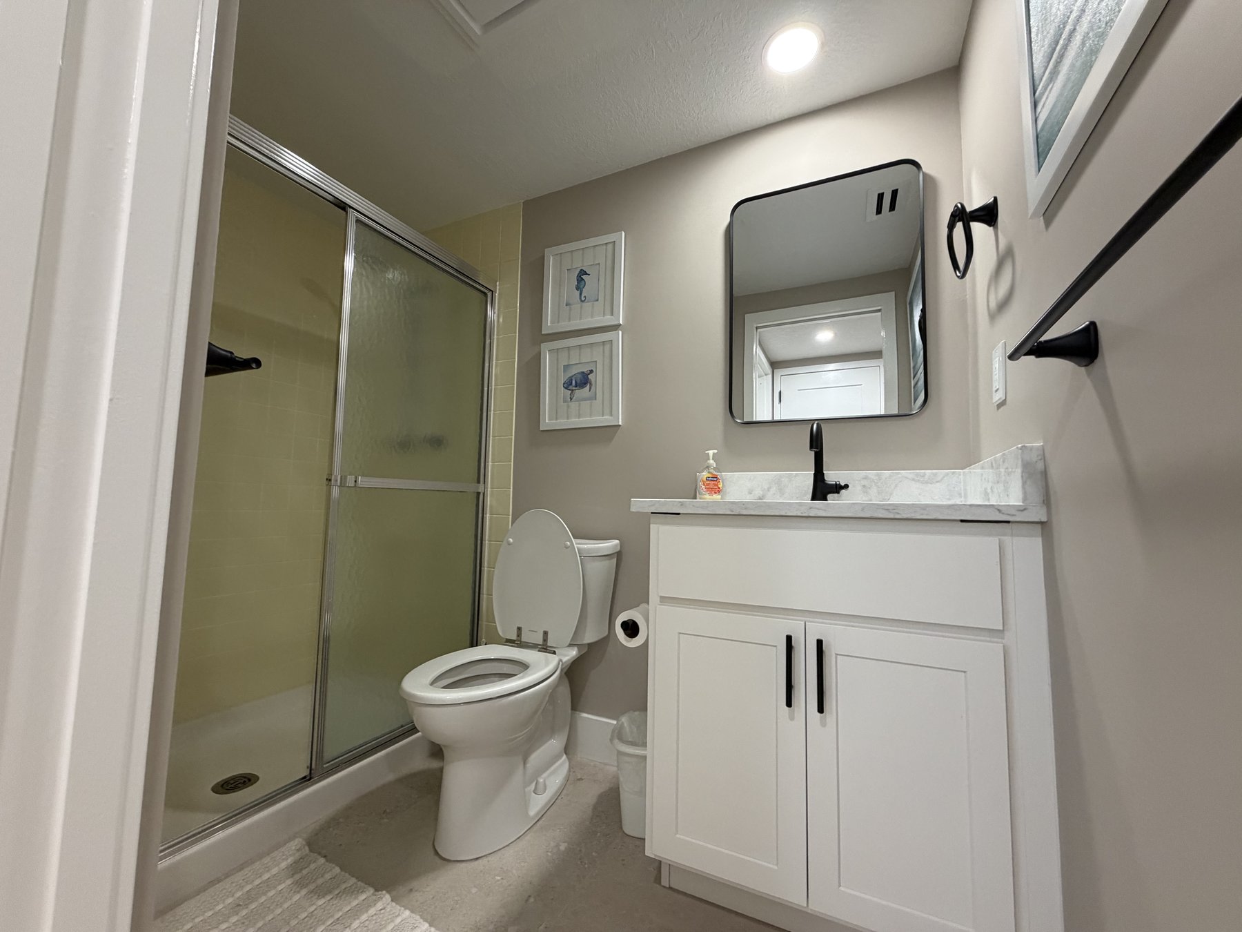 Guest bathroom in rental unit 205