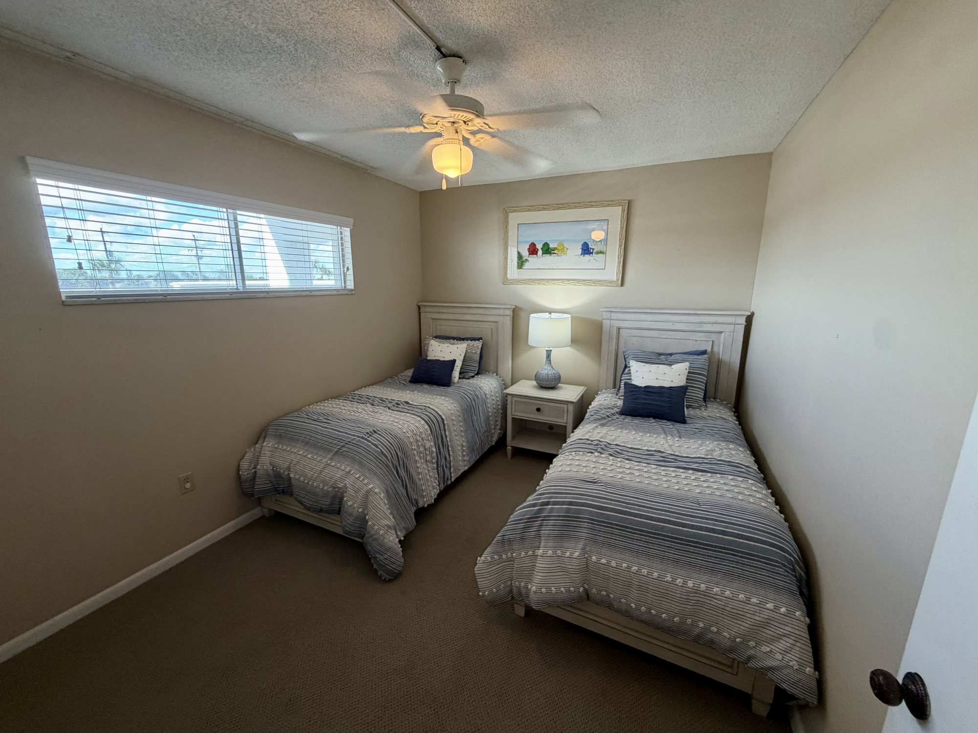 Guest bedroom in rental unit 206